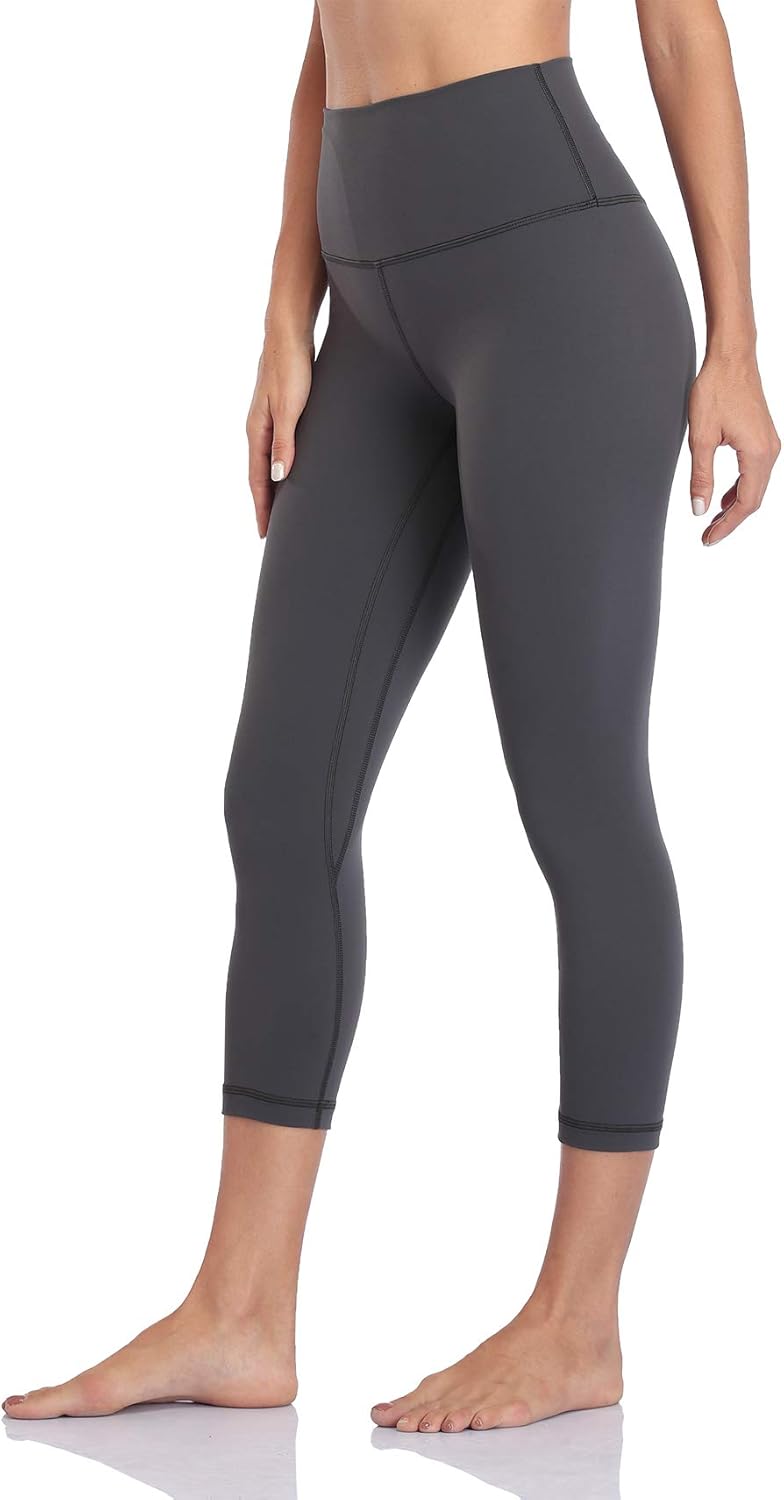 Hawthorn Athletic Damen Caprihose mit hoher Taille, mit Taschen