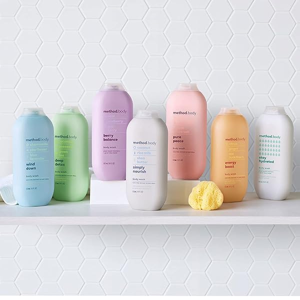 METHOD BODY WASH, PURE PEACE, PARABEN AND PHTHALATE FREE, 18 OZ (PACK OF 1)