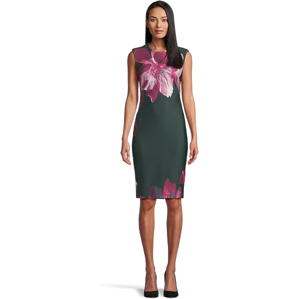 Amazon.com: Calvin Klein Women's Floral Lace Short-Sleeve Sheath, Porcelain  Rose, 8 : Clothing, Shoes & Jewelry