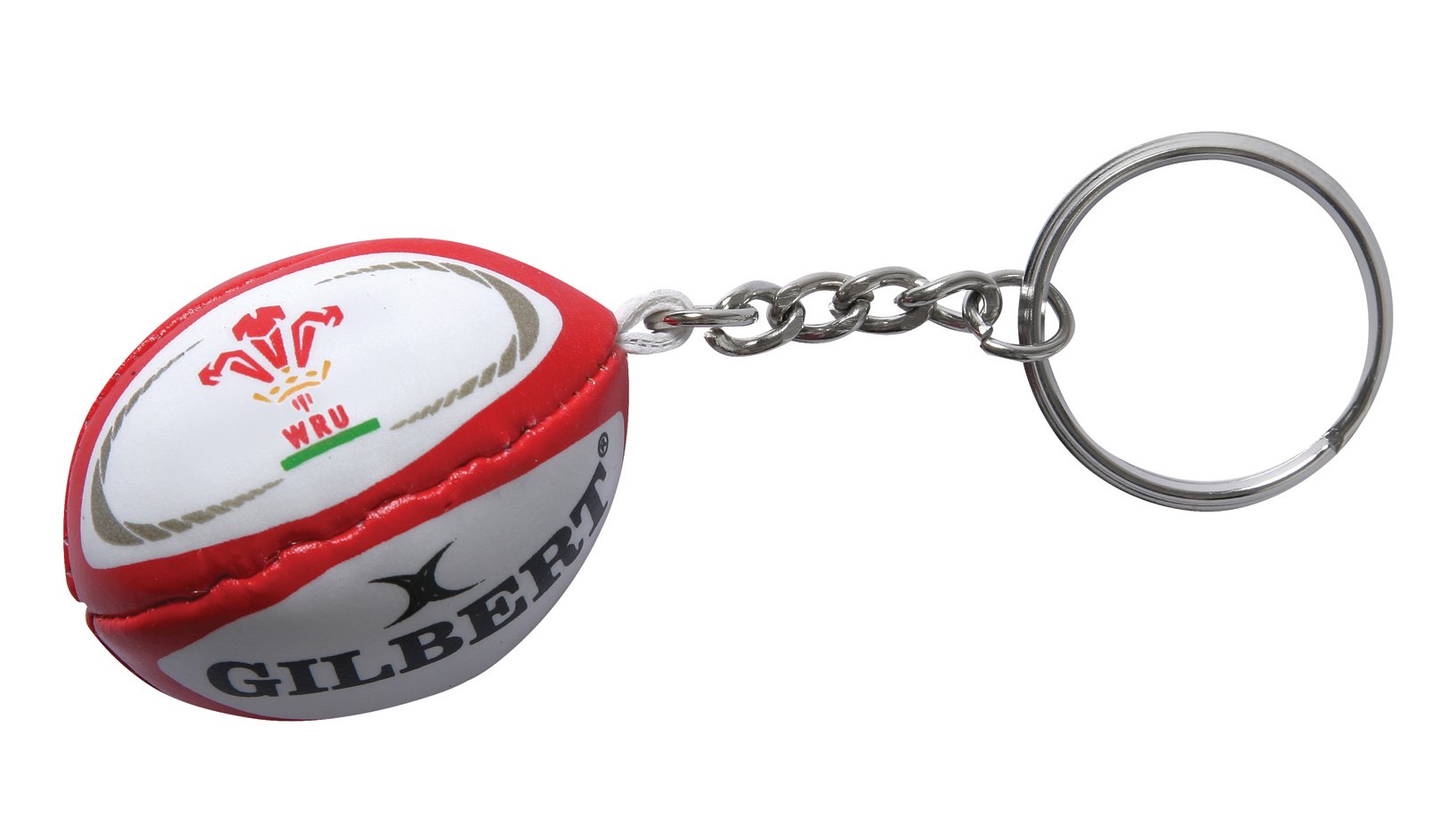 Gilbert Unisex Adult Wales Rugby Ball Keyring - Multi-Colour, One Size