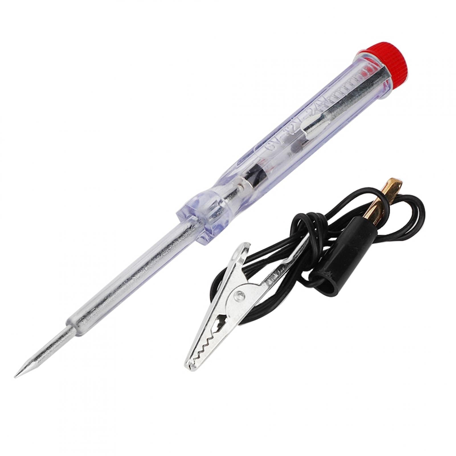 Automotive Circuit Tester, Voltage Tester Car Auto Electrical Voltage Test Pen Light Lamp Circuit Tester Detector Probe PVC Plastic Material Fit for Automotive Machinery Repair