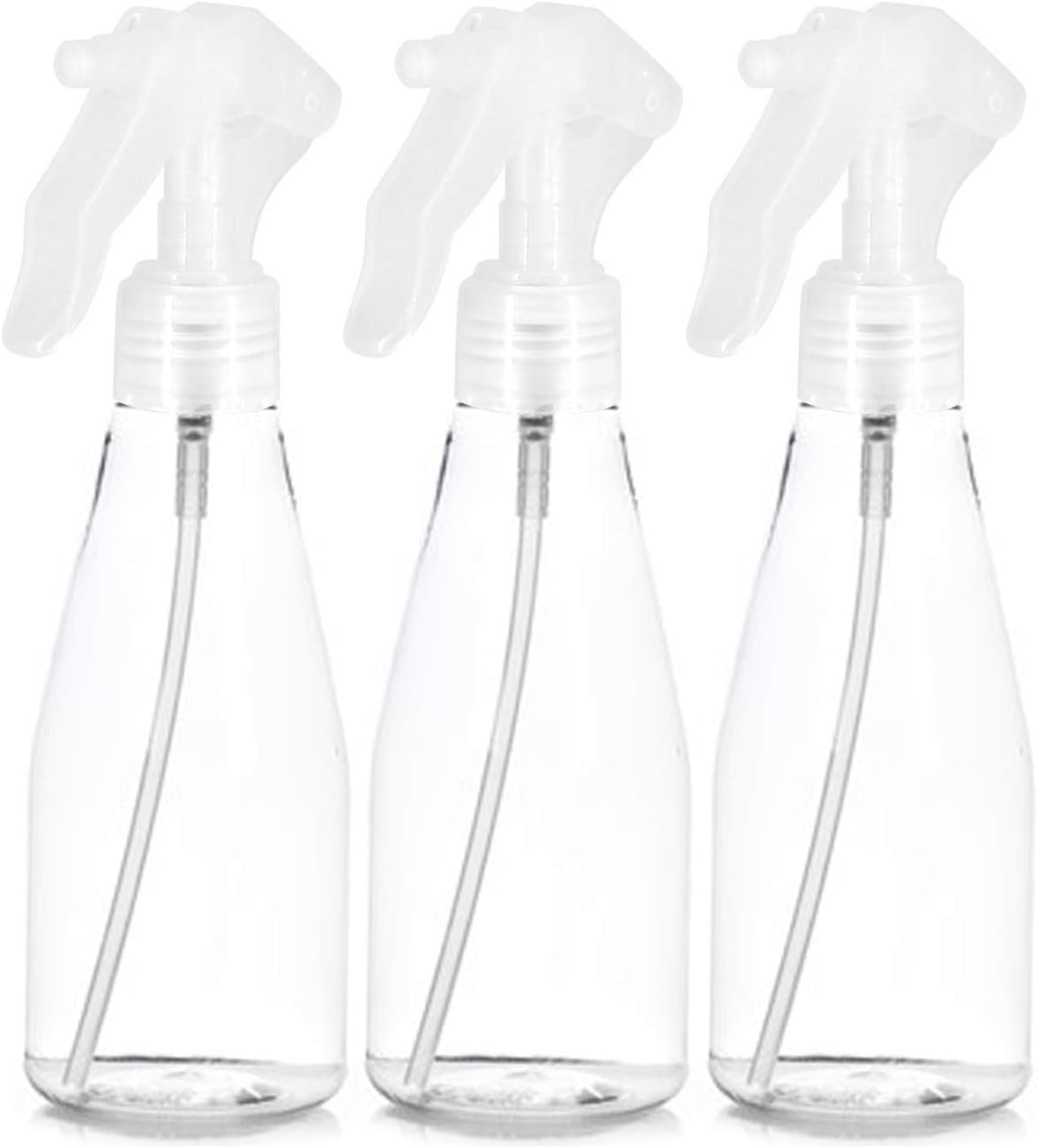 JamHooDirect 3Pcs 200ml Spray Bottle - Fine Empty Mist Portable Manually Garden Plants Hand Trigger Water Plastic Sprayers - Perfect for Cleaning, Gardening and Feeding