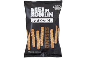 FRANK AND SAL ITALIAN MARKET Baked in Brooklyn Sticks 0g Trans Fat No Cholesterol No Nonsense Certified Kosher - Sesame 6 oz 6 pack