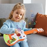 JOAASU Kids Ukulele Toy 41cm 4 Adjustable Strings Cartoon Guitar Toddler Gift view 6