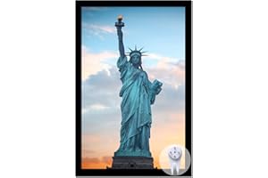 OMAIGAR 11x17 Picture Frame for 11by17 Poster Photo Canvas Certificate Black High Transparent Poster Frame Wall Desktop Horizontal Vertical 11 x 17