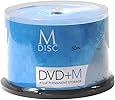 M-DISC 4.7GB DVD+R Permanent Data Archival/Backup Blank Disc Media - 50-Pack Cake Box