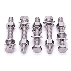M8 x 45mm (10 Sets) Stainless Steel Hex Bolts with