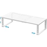 Zilvando Expandable Spice Rack &amp; Kitchen Cabinet Organizer - Stackable, Adjustable Shelves for Cabinets, Countertops, Cupboards &amp; Pantries(1 Pack/Large/White)