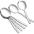 Sosody 6 Pieces Stainless Steel Serving Spoon, Large Buffet Serving Spoon Set