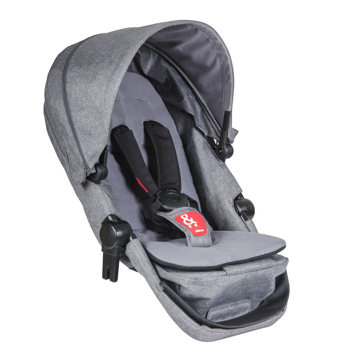 Phil and Teds Voyager Stroller WITH Doubles Kit (Black)