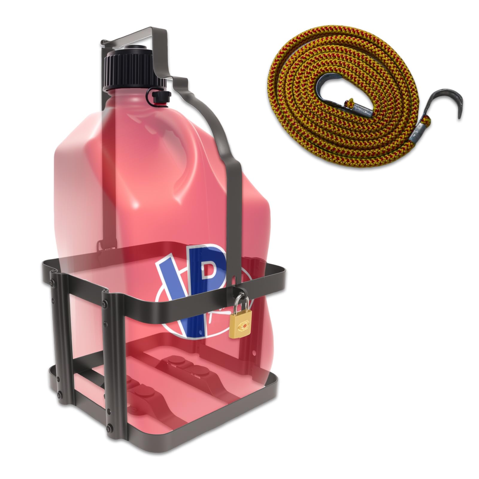Photo 1 of ???????? Fuel Jug Container Holder Mount, 5 Gallon Gas Can Holder Rack for Trailer, Only Compatible with VP Racing Fuel Jugs
