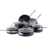 All-Clad HA1&reg; Expert Nonstick, 10-Piece Pots &amp; Pans Set, Induction Ready | Complete nonstick cookware set, Scratch-Resistant Exterior, Dishwasher safe, Oven Safe up to 500&deg;F