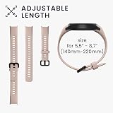 kwmobile 2x Silicone Straps for Huawei Band 4 - Dusty Pink & Light Blue view 5