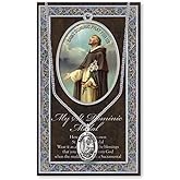St Dominic Medal with Prayer Pamphlet - Genuine Pewter