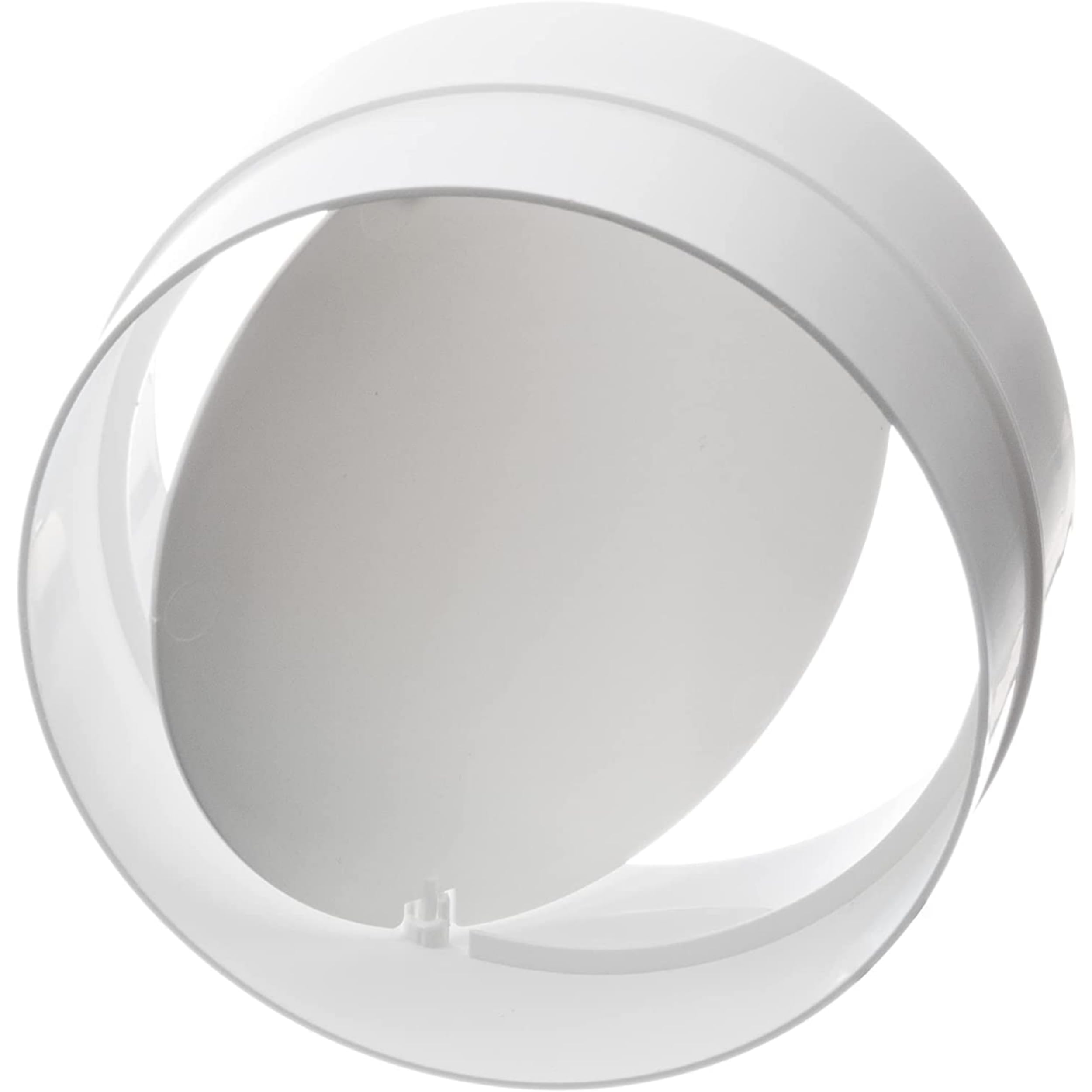 LIRAST Ø 100mm / 4 inch Plastic Ventilation Pipe Connector with Backdraught Shutter- Non-Return Damper Flap