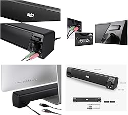 Britz Computer 2ch Stereo Soundbar Speaker Ba-r9