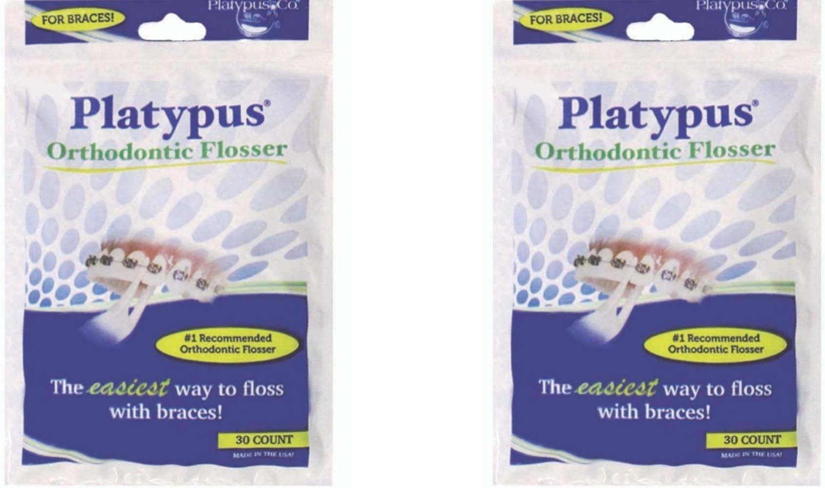 Platypus Ortho Flosser for Braces, 30 count