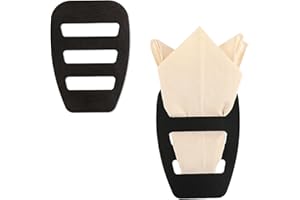 WLLHYF 2 Pack Assorted Pocket Square Holder for Men Prefolded Silk Square Scarf Tuxedos Suits Dinner Jackets Organizer Accessories