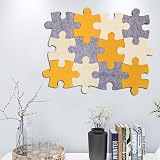 MCLEULLA 12pcs Felt Memo Cork Board Tiles Wall Stickers - Decorative view 8