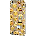 Soft Gel Crystal Clear Transparent Emoji TPU Skin Case for iPhone 6/6s - Mixed Emotions