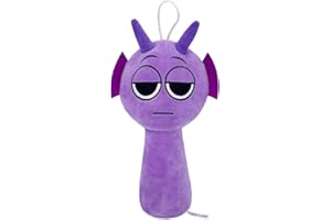 Super JAKES Sprunki Plush, Sprunki Game Plush Toys,Soft Stuffed Animal Pillow Figure Doll Christmas Birthday Gifts for Adult Kids (Purple)