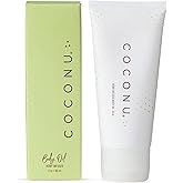 Coconu Hemp Infused Moisturizing Oil | Organic Coconut Oil Formula | Nourishing Skin Oil | Fragrance-Free | 3 oz