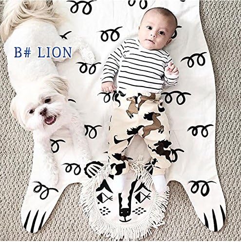 Lion Blanket Animal Carpet Play Mats Autumn Winter Car Children Floor Kids Crawling Rugs Baby Game Pad For Games Puzzle Soft Toy