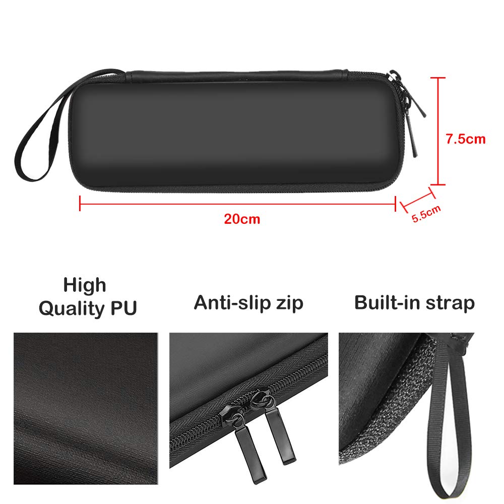 Bite Away Hülle, Wasserdichtes Tragbarer Eva Hart Tasche für Bite Away - Elektronischer Stichheiler für Juckreiz Schwarz