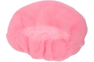 Toyvian Soft Pink Toilet Lid Cover Washable Plush Fabric Toilet Seat Protector Reusable Bathroom Dust Guard