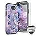 TJS Samsung Galaxy J3 Emerge/J3 Prime/Amp Prime 2/Express Prime 2/Sol 2/J3 Mission/J3 Luna Pro/J3 Eclipse Case, With [Tempered Glass Screen Protector] Hybrid Shockproof Phone Case Armor (Mandala)