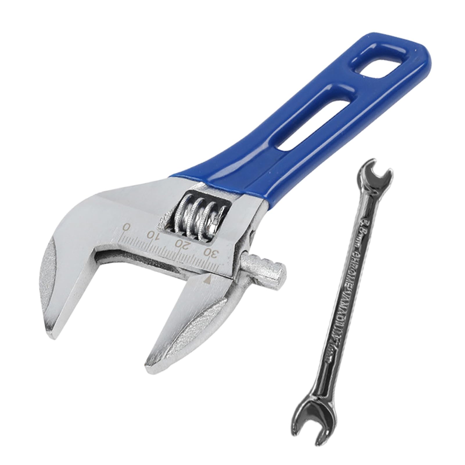 Divono Adjustable Spanner,Spanner Sets,Max Opening 30mm Ergonomic Handle Multifunctional Adjustable Hand Tool with Small Wrench for Home Maintenance, Car Maintenance, Construction Projects