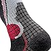 High Performance Wool Ski Socks – Outdoor Wool Skiing Socks, Snowboard Socks (Black/Grey/Red, Large)