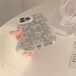 FLIRACON Love Heart Bow Plating Mirror Soft Phone