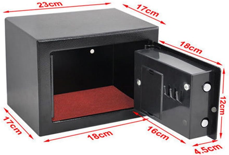 CDC⑧ 6.6L DIGITAL STEEL SAFE ELECTRONIC SECURITY HOME OFFICE MONEY CASH SAFETY BOX 2 KEYS, 6.6l Classic, 2.5M - Image 3