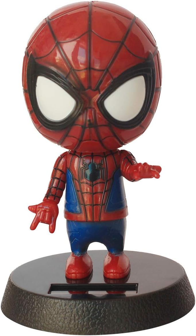 Innovative Marvel / Avengers Bobble Head with Stand & Mobile Holder for Car Dashboard, Office Desk or Table Top with Box... (Spiderman 1)