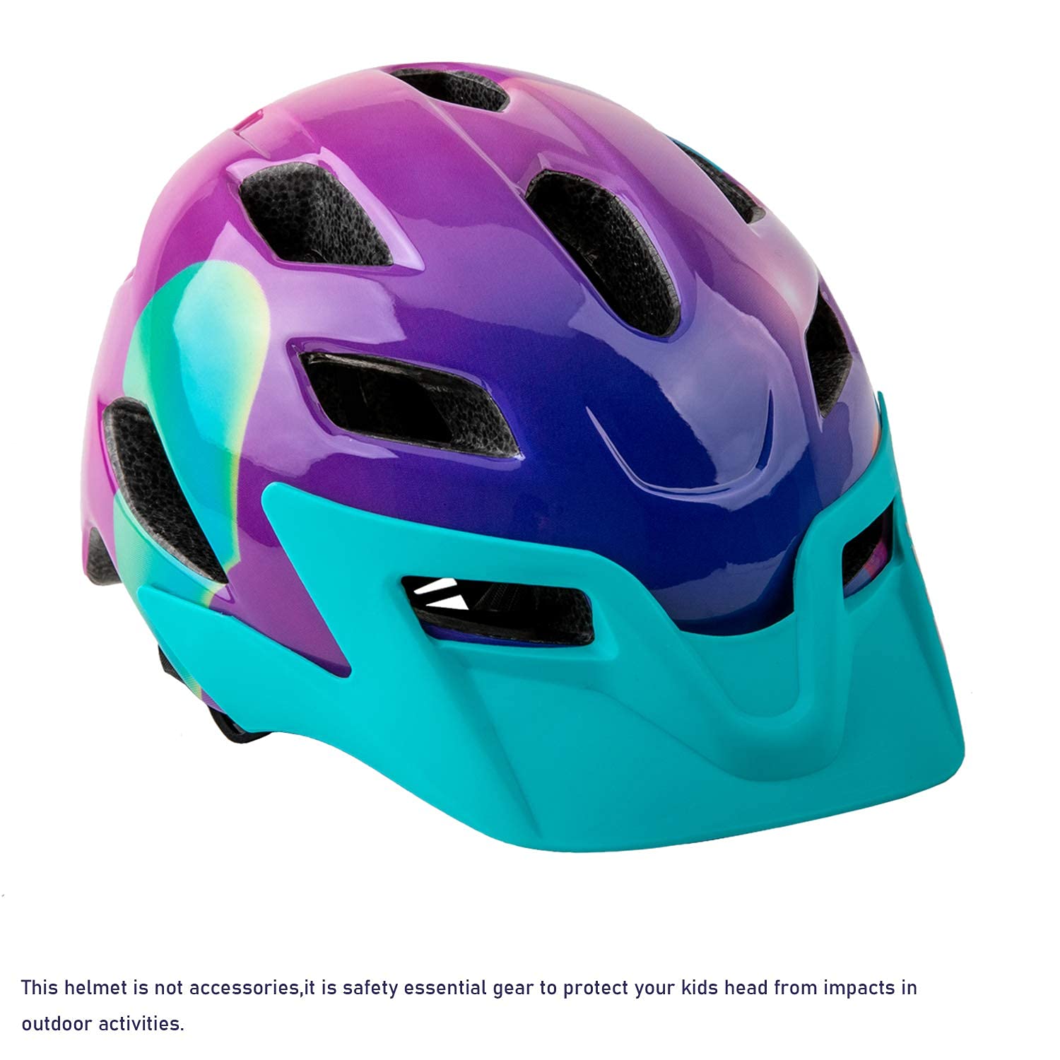 Kids Helmet, SIFVO Kids Bike Helmet Boys and Girls Bike Helmet with Cool Visor Helmet for Kids 5-14, Kids Bike Helmets Youth Bike Helmet Adjustable & Lightweight 50-57cm