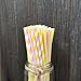 Outside the Box Papers Pink and Yellow Stripe Chevron Paper Straws 7.75 Inches 100 Pack Pink, Yellow, White