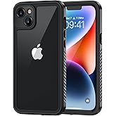 Lanhiem for iPhone 14 Case, IP68 Waterproof Dustproof with Built-in Screen Protector, Rugged Full Body Shockproof Phone Cover for iPhone 14, 6.1 inch (Black)