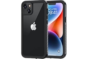 Lanhiem for iPhone 14 Case, Waterproof Dustproof Shockproof Case with Built-in Screen/Camera Protector, Heavy Duty Rugged Ful