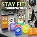 SMART PORTIONS Containers Kit For Weight Loss, LEAK & BPA Free, Easy Storage, 7 PCS Multi Colored in Giftbox + FREE SHAKER LEAK FREE BONUS , GUIDE FOR 21 DAYS, E-BOOK Guide For Loss weight