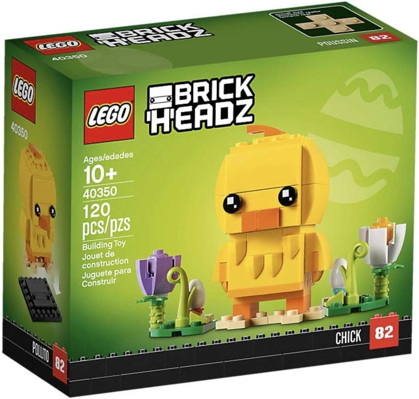 LEGO 40350 Easter Chick BrickHeadz Construction Set, Multicoloured, Klein