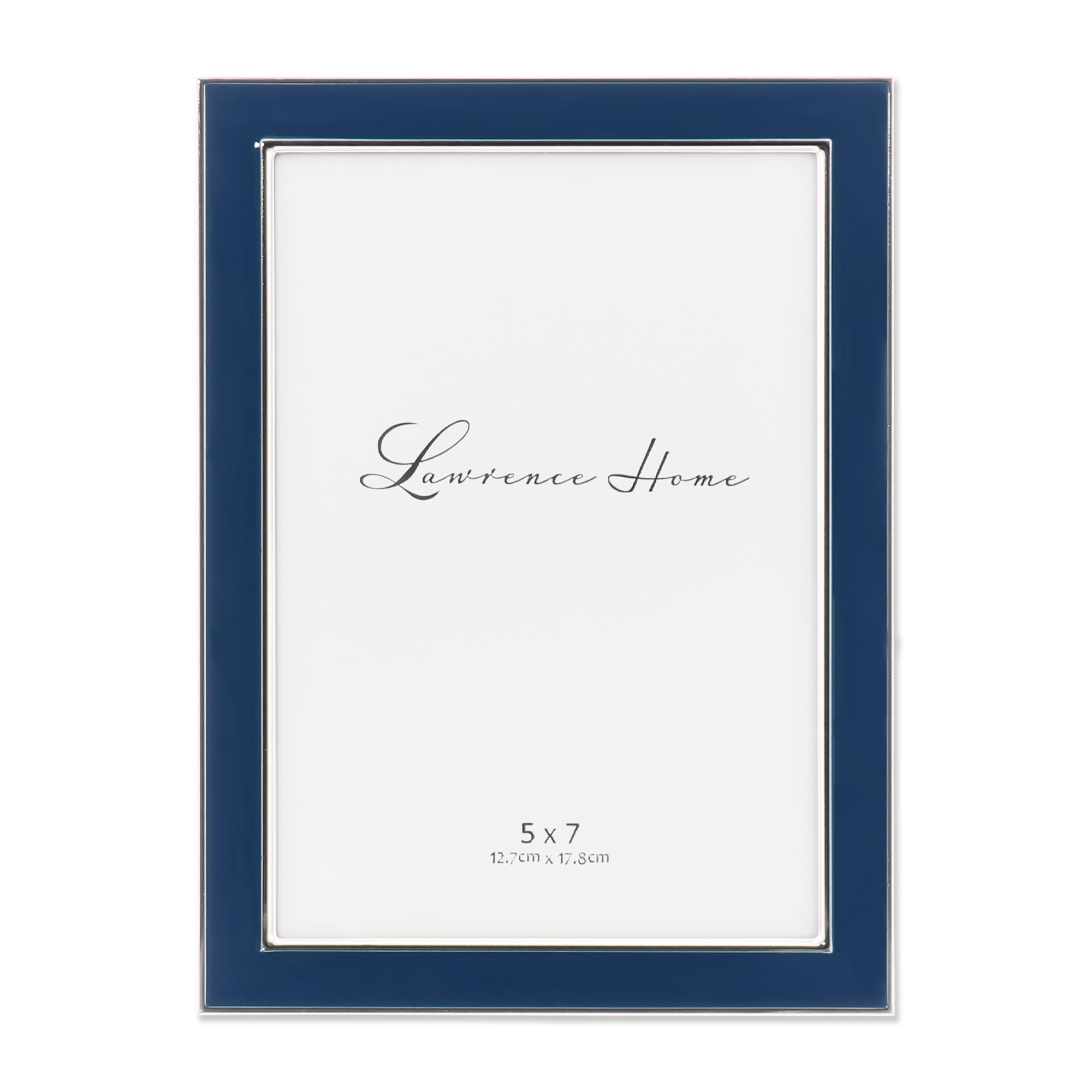 Lawrence Picture Frame, Metal, Blue, 5x7