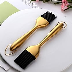 2 Pack Grill Basting Brush with 2 Pack Back Up