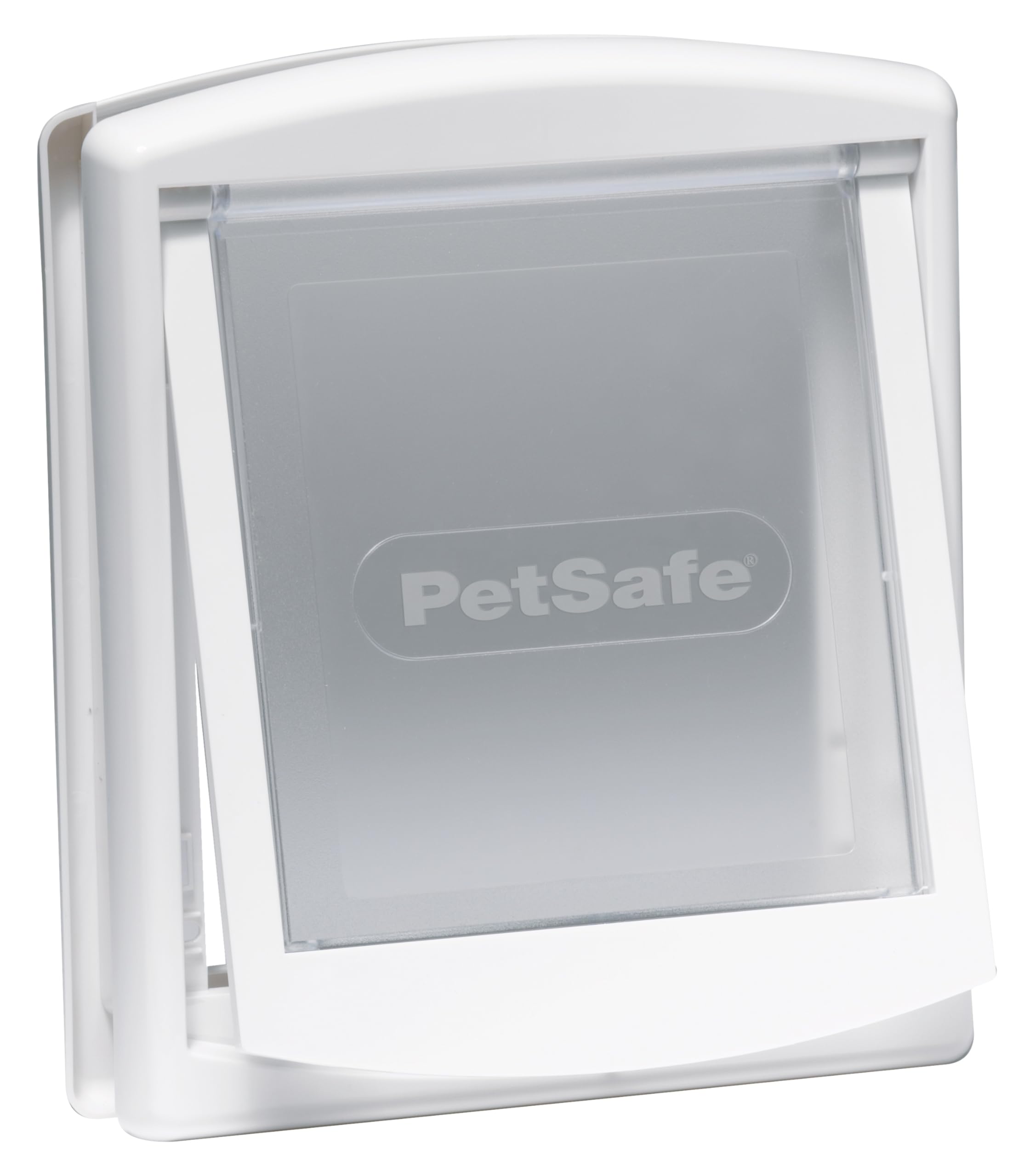 PetSafe — Original Staywell cat and dog flap, 2 ways in — entry and exit - Pet door. Durable, Rigid, Closure Panel (sold separately) - White (S)