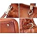 AINIMOER Womens Genuine Leather Vintage Tote Shoulder Bag Top-handle Crossbody Handbags Large Capacity Ladies' Purse (Sorrel)