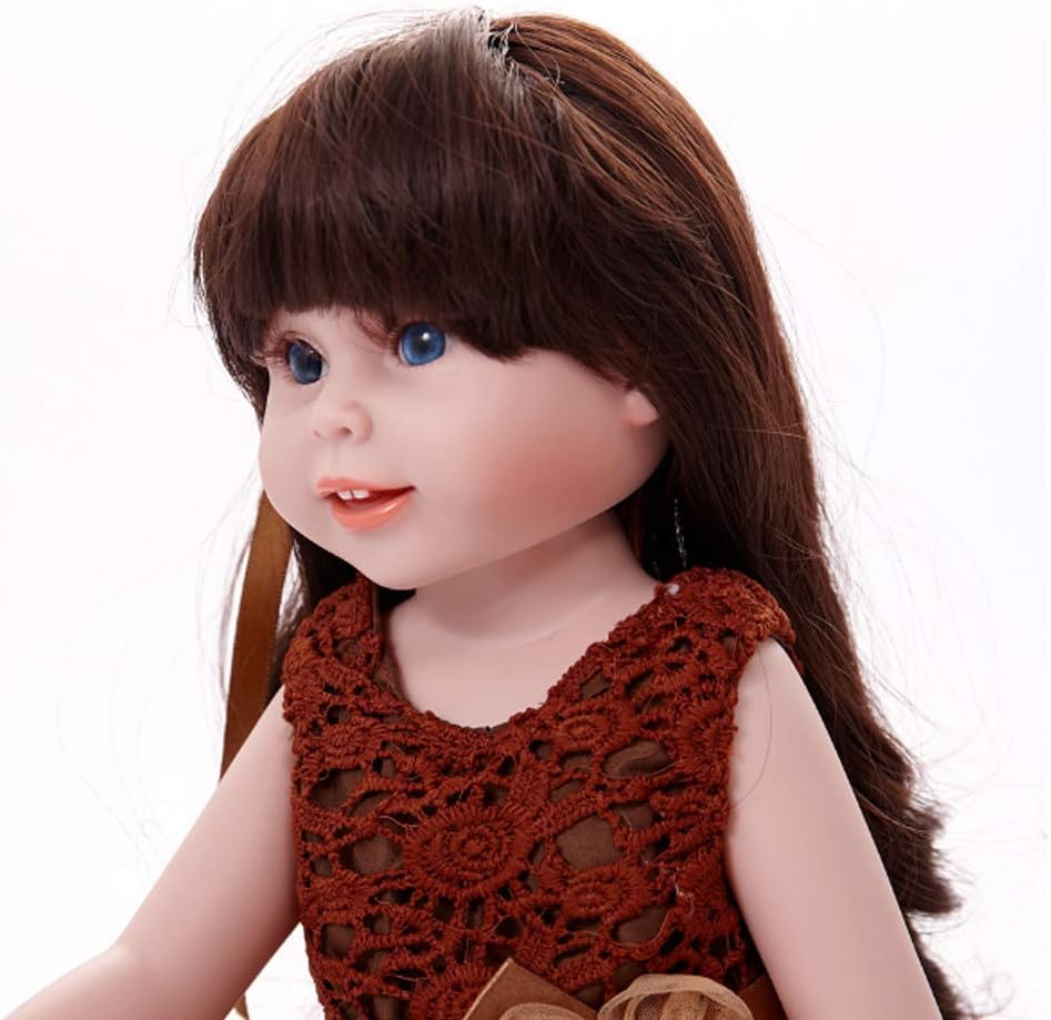 Prezzo NACHEN Reborn Doll 45 cm Simulazione Bambola Femmina con Capelli Lunghi e Grandi Occhi Ragazza Bambini Bambole Regalo Offerte