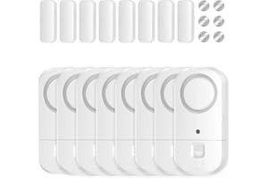 ANKOSHUN Door Window Alarm Sensors - Door Alarms for Kids Safety, Door Alarms for Home Security, for Home, Office, Store, Garage, Dorm Room, Apartment, RV, 8 Pack