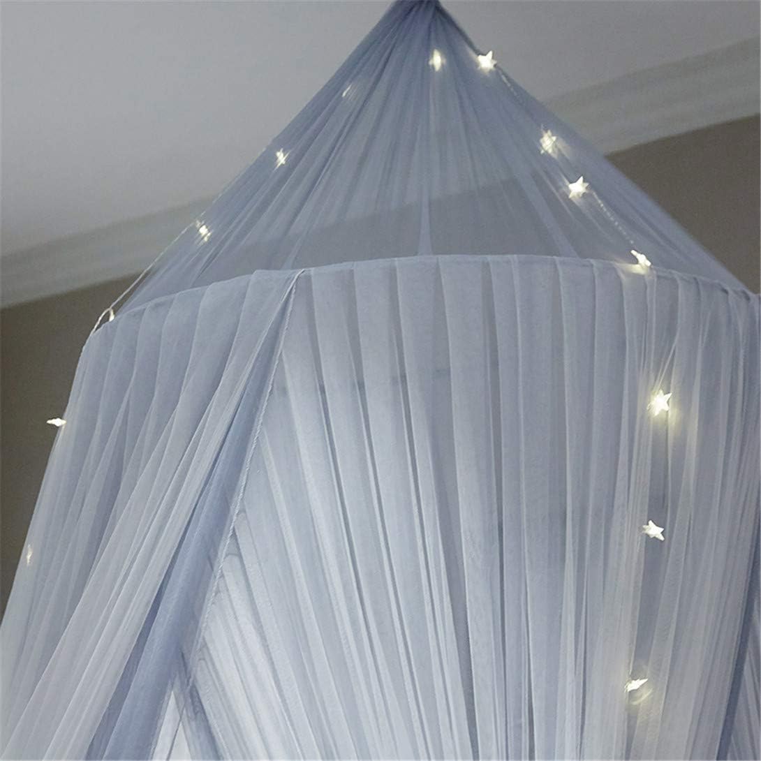 Lotus Karen Contrast Color Bed Curtain – Double Layer Polyester Sheer Mesh Dome Bed Canopy – Round Hoop Princess Mosquito Net for Twin Full Queen King Size Bed: Home & Kitchen