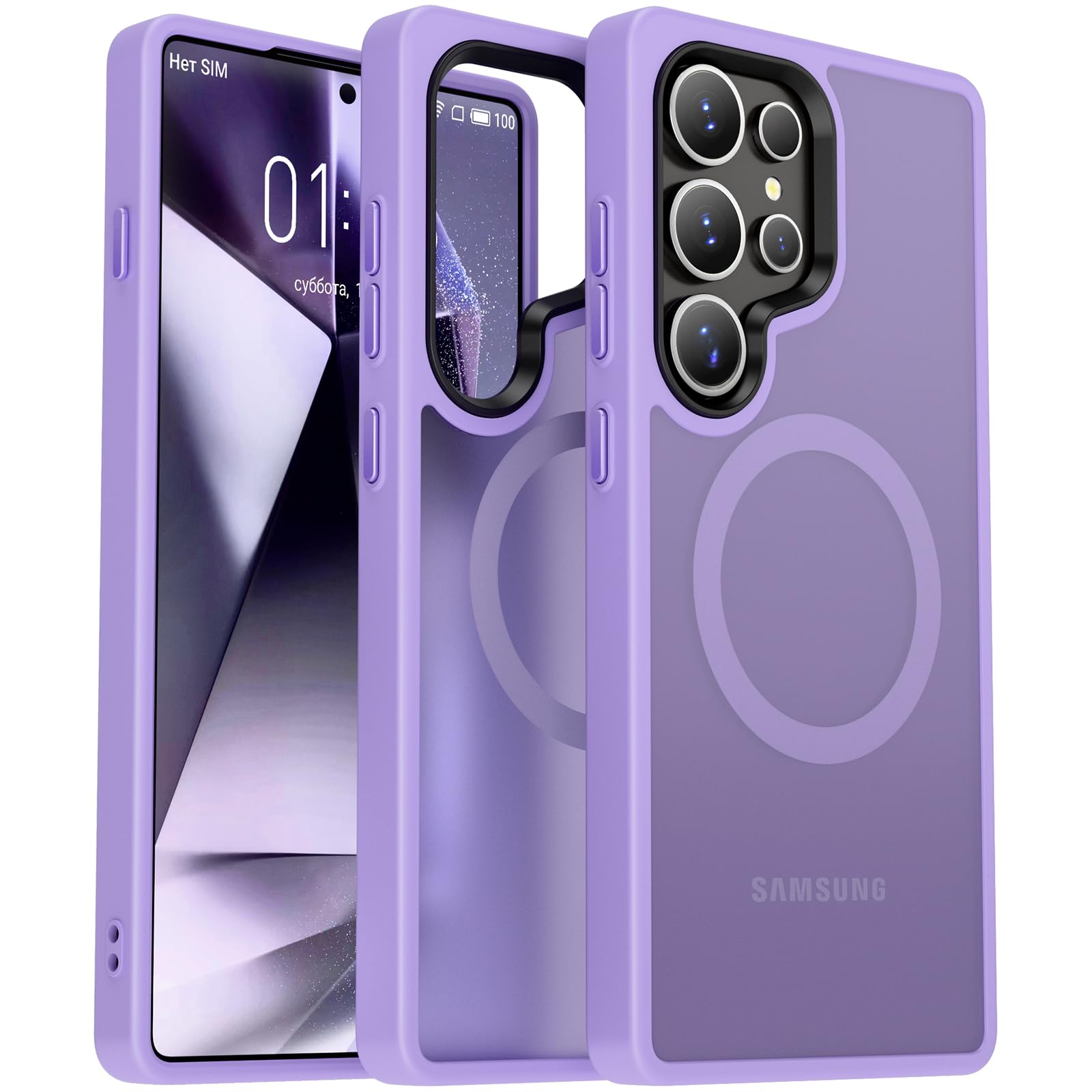 Oterkin Magnetic for Samsung Galaxy S25 Ultra Case Matte [Compatible