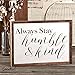Always Stay Humble & Kind Sign Stencil | Perfect for Painting On Wood, DIY French Country Home Decor Calligraphy Signs, Rustic Decor for Farmhouse, Fixer Upper, Joanna Gaines, Magnolia Style